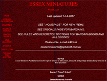 Tablet Screenshot of essexminiatures.com.au